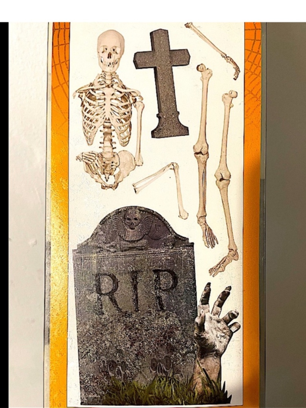 Skeleton wall decal